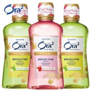 日本上市公司 ora2皓乐齿 果汁口感 0酒精漱口水 460mL*3瓶