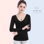 罗曼雪琪X055#2女士低领自发热保暖内衣2件装