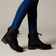 Clarks 其乐 Orinoco Spice 女士真皮系带短靴