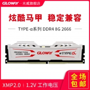 Gloway 光威 TYPE-α系列 DDR4 2666频率 台式机内存条 8GB 169元