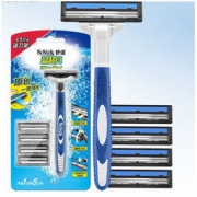 Schick/舒适 手动剃须刀蓝超凡 1刀架+5刀头