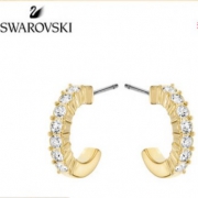 双11预售： SWAROVSKI 施华洛世奇 MINI HOOP 精致半环形耳环
