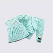 LOLOBABY 诺诺宝贝 女宝宝灯芯绒加厚三件套 79元包邮（需用券）