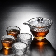 Prointxp 普智 初雪锤纹茶具套装（盖碗 180ml+功夫茶杯 50ml*4） 66元包邮（需用券）