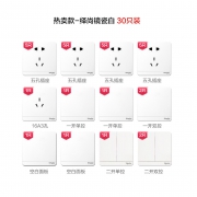 装修党：Schneider Electric 施耐德 绎尚系列 开关插座面板 30只装 530.9元包邮（需用券）