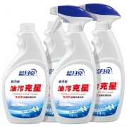 14日10点：蓝月亮 油污克星 厨房油污清洁剂 500g*4瓶 *2件 57.38元包邮（合28.69元/件）