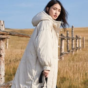 DUIBAI 对白 8DM304 女士中长款棉服外套 低至276.6元（需用券）