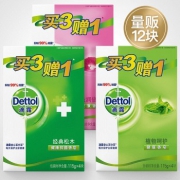 京东PLUS会员： Dettol 滴露 健康抑菌香皂 混合装 115g*12块 *3件