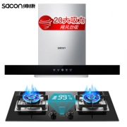 京东PLUS会员、新品发售：sacon 帅康 T8086+82D 顶吸式烟灶套装 2399元包邮（需用券，送电烤箱）