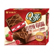 Orion 好丽友 网红零食 Q蒂蛋糕红丝绒莓莓味12枚336g/盒 *5件