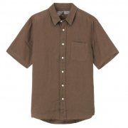 MUJI 无印良品 M8SC763 男士亚麻水洗衬衫 74元