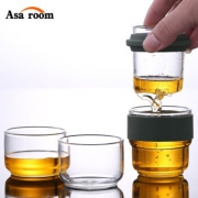 Asa room 玻璃旅行茶具套装 36元包邮（需用券）