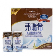卫岗 弗瑞希 利乐砖常温褐色常温酸奶200g*12盒 原味酸奶 礼盒装 *2件