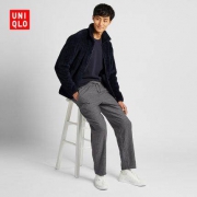 UNIQLO 优衣库 422325 男装 法兰绒松紧长裤
