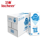 京东PLUS会员 限地区： Lacheer 兰雀 唯鲜系列 脱脂纯牛奶 1L*12盒