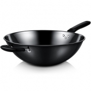 COOKER KING 炊大皇 无涂层圆底精铁锅 32cm