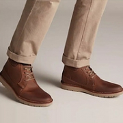 多尺码好价！Clarks 其乐 Vargo Mid 男士系带短靴
