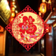 美怡洁 福字门贴 35*35cm 2.8元包邮（需用券）