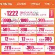 神券手慢无！苹果iPhone 京东 双11大促 专场
