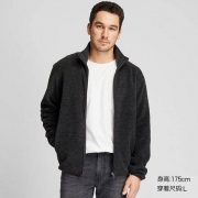 UNIQLO 优衣库 418711 男装摇粒绒拉链茄克