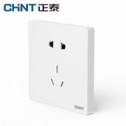 CHNT 正泰 香榭丽系列 五孔插座 雅致白 *18件