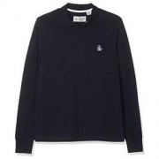 Original Penguin 男式贴纸花瓣凸起罗纹 Polo 衫