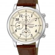 镇店之宝史低：Seiko 精工 SNDC31 三眼计时 石英男表