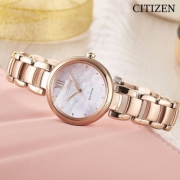 20点抢劵：CITIZEN 西铁城 EM0533-82Y 女士光动能腕表