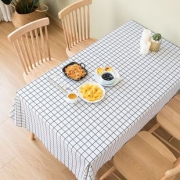 环保丨白格子桌布137*70cm