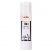 deli 得力 7106 透明固体胶棒 8g 5支装 4.9元包邮（需用券）