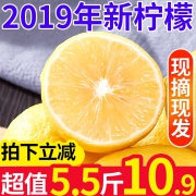罗克珊 四川安岳柠檬 5.5斤  券后6.9元