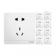 Schneider Electric 施耐德 绎尚系列 五孔插座 10只装 159元包邮（需用券）