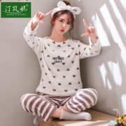 汀岚妮 加厚珊瑚绒睡衣2件套 券后￥29.8