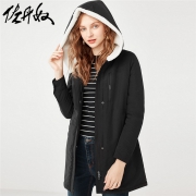 GIORDANO  佐丹奴女款长袖外套棉衣 30378706 169.9元