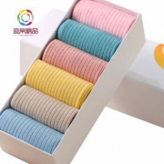 宜帛棉品 女士中筒袜 6双
