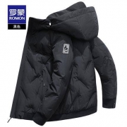 低过双11：罗蒙 Pu8s14a 男士短款连帽羽绒服