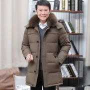 大额神券：肯库 90%白鸭绒 中老年男士羽绒服
