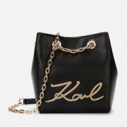 KARL LAGERFELD 卡尔·拉格斐 K/Signature 小牛皮水桶包