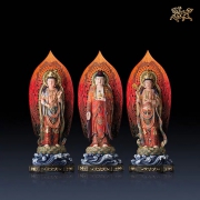 铜师傅 《西方三圣（彩绘版）》 全铜摆件 119999元