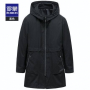 罗蒙 9B014933 男士中长款风衣外套
