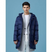 雪中飞 XJ90140803 男士中长款连帽羽绒服