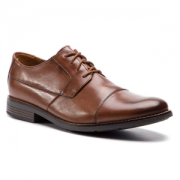 中亚Prime会员、限尺码： Clarks Becken Cap 26123138 男士系带皮鞋