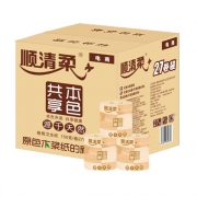 新88VIP：顺清柔 永芳本色 卷纸 4层*150g*27卷   *2件 65.4元包邮（需用券，合32.7元/件）