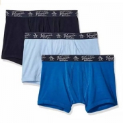 Original Penguin 企鹅牌 男士弹力纯棉平角内裤3条装