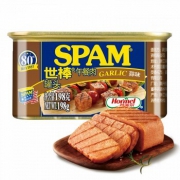 SPAM 世棒 午餐肉罐头 蒜香/黑椒/培根 口味 198g