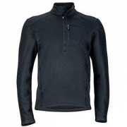Marmot Drop Line 1/2 拉链男士套头夹克，轻便 100 磅羊毛衫