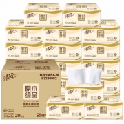 Breeze 清风 原木纯品抽纸 3层120抽20包 *4件 125.6元包邮（需用券，合31.4元/件）