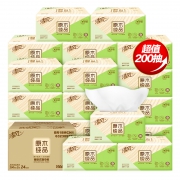 13日10点、新88VIP：清风 原木纯品抽纸 2层200抽*24包（206*124mm） *3件 104.28元包邮（需用券，合34.76元/件）