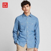 UNIQLO优衣库419017牛仔工装衬衫