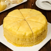 时刻陪你  榴莲千层盒子  500g 含300g净榴莲果肉